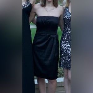 White House Black Market Strapless Black Dress